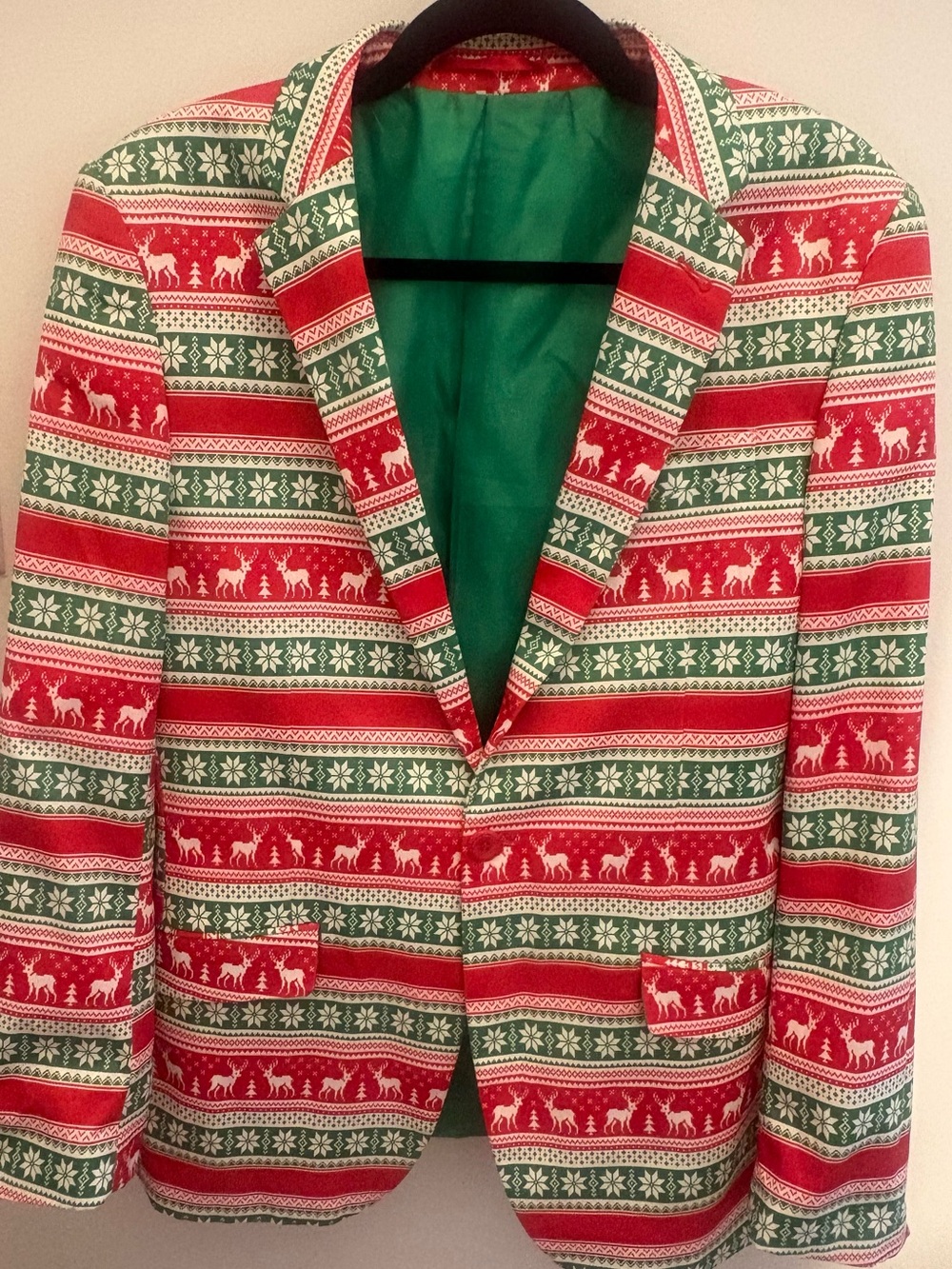 Men's Holiday Blazer Jacket (Size M, Slim Fit)